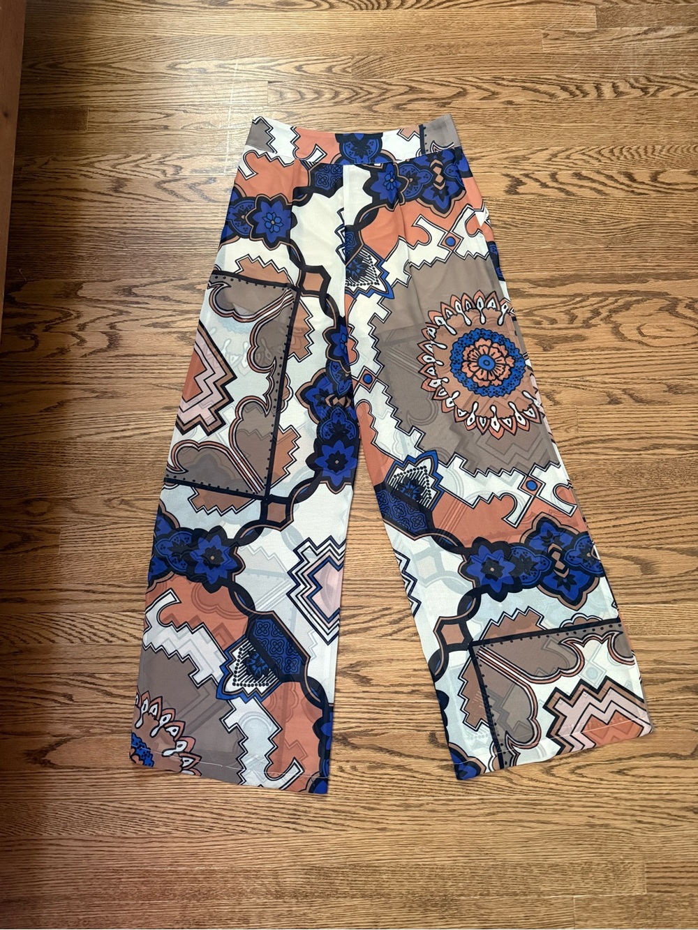 Marciano Patterned Wide-Leg Pants